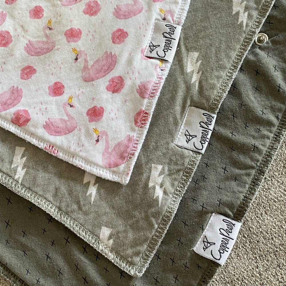 5 Bibs - 3 Copper Pearl Bibs + 2 Free KeaBabies Bibs with Purchase